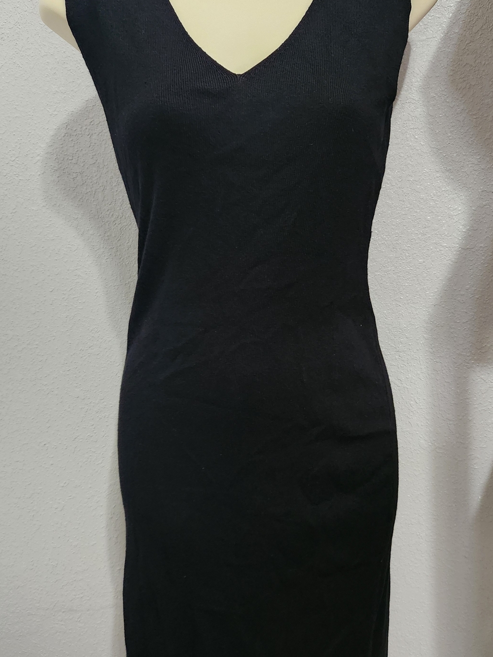 Maurices Black V-Neck Midi Bodycon Dress